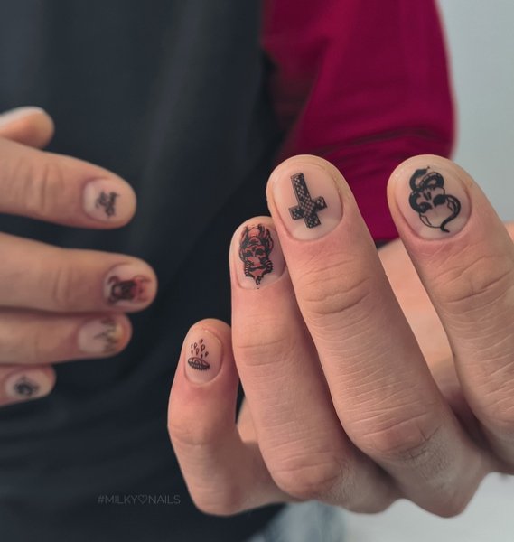 Мужской маникюр дизайн 2022