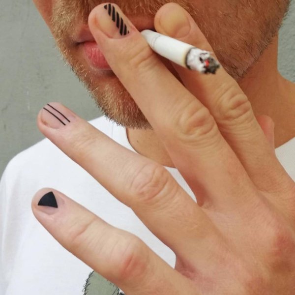 Мужской маникюр дизайн