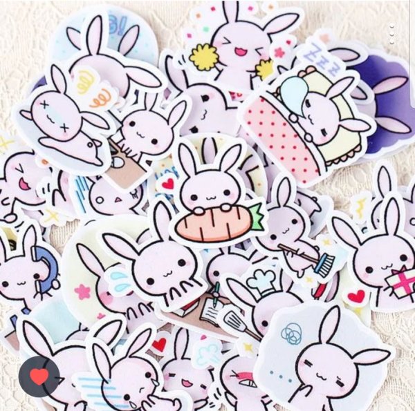 Наклейки кролики