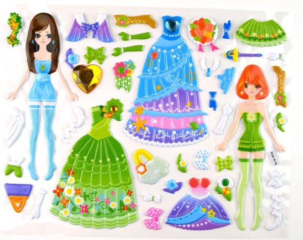 Аксессуары для бумажных кукол