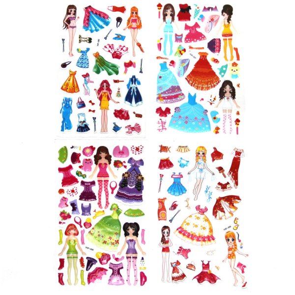 Наклейки куклы