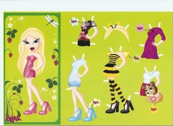 Бумажные куклы братц