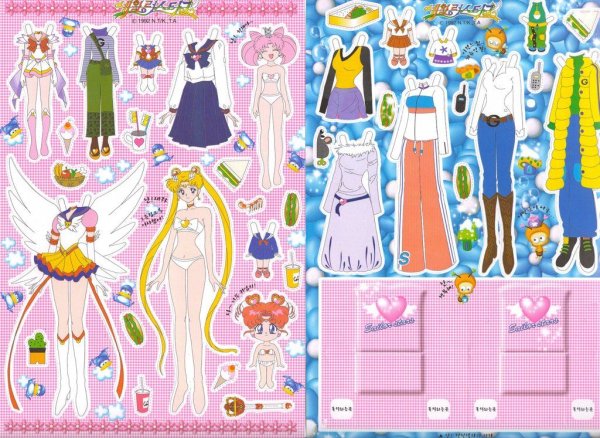 Платья для бумажных кукол