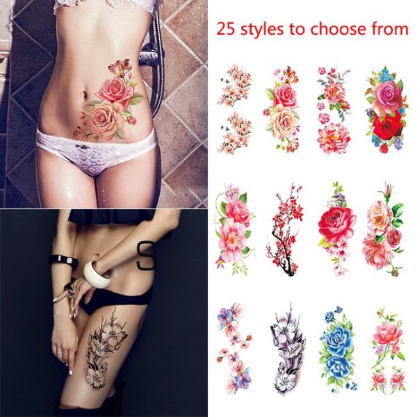 Золотые тату наклейки