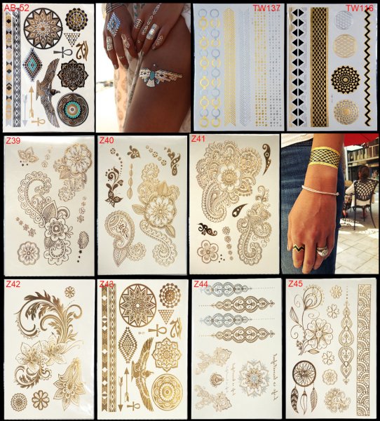 Переводные наклейки на тело