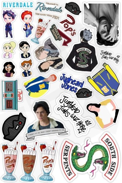 Наклейки Стикеры Ривердейл