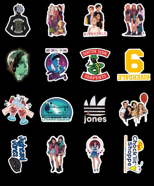 Наклейки печатать Ривердейл