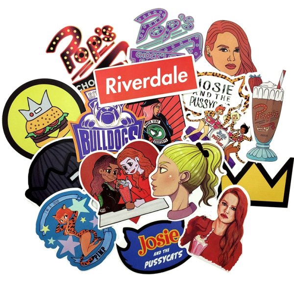 Наклейки в стиле Ривердейл
