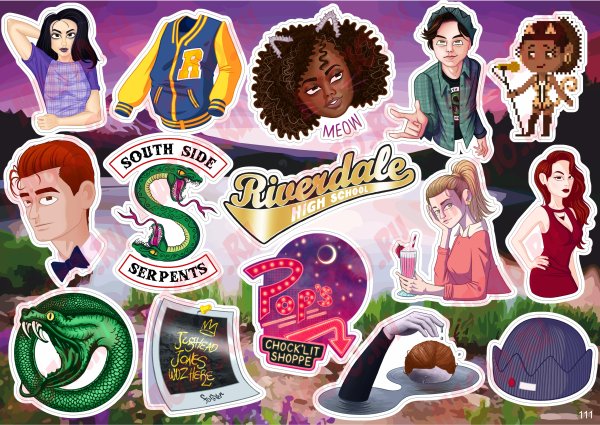 Стикер пак Ривердейл
