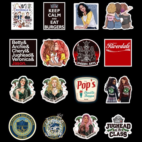 Стикеры Ривердейл для распечатки
