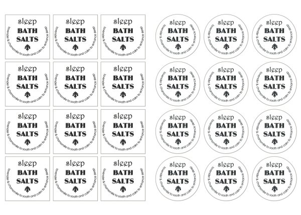 Наклейки на бомбочки для ванны
