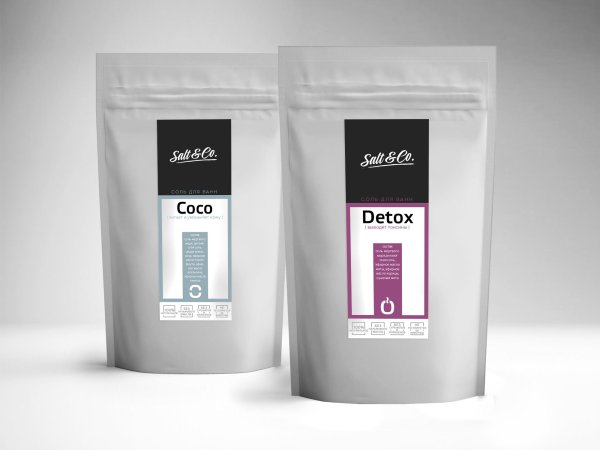 Упаковка для морской соли для ванн