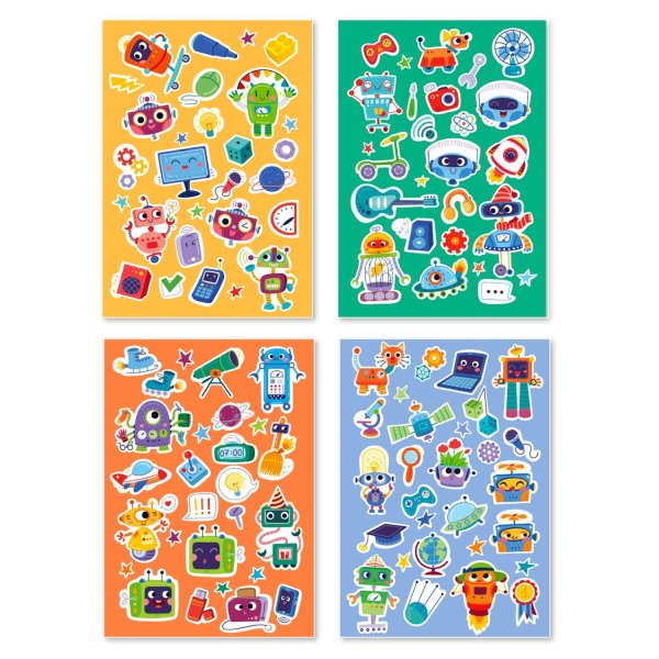 Dodo набор наклеек роботы