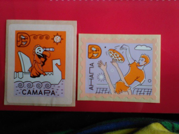 Додо наклейки с городами