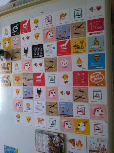 Наклейки из Додо пиццы