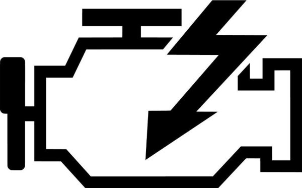 Check engine наклейка