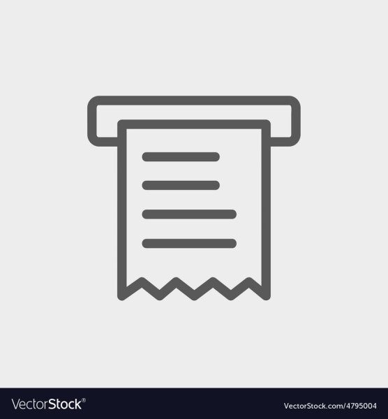 Пиктограмма возьмите чек