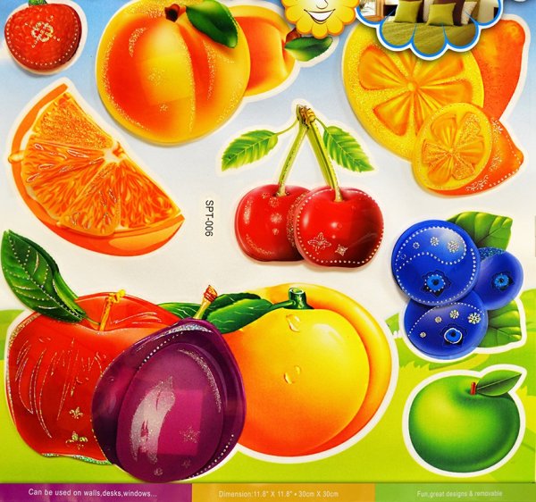Наклейки "фрукты"