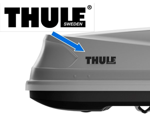 Thule наклейка на бокс-багажник на крышу 21,6cmx5,2