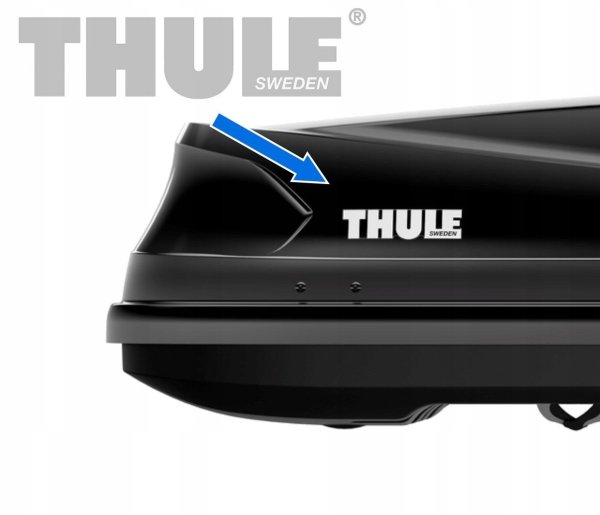 Thule наклейка на бокс-багажник на крышу 21,6cmx5,2