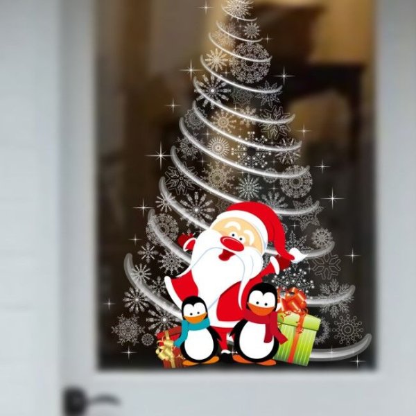 Новогодняя роспись окон