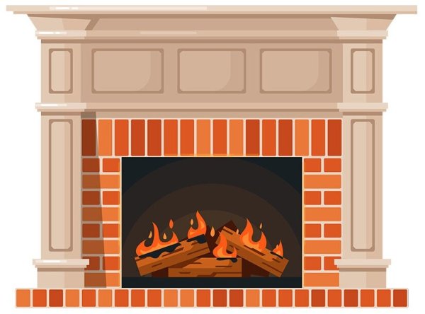 Постер камин