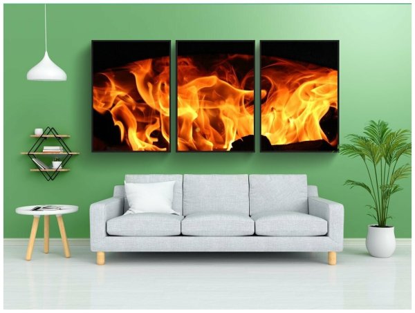 Стикер камин