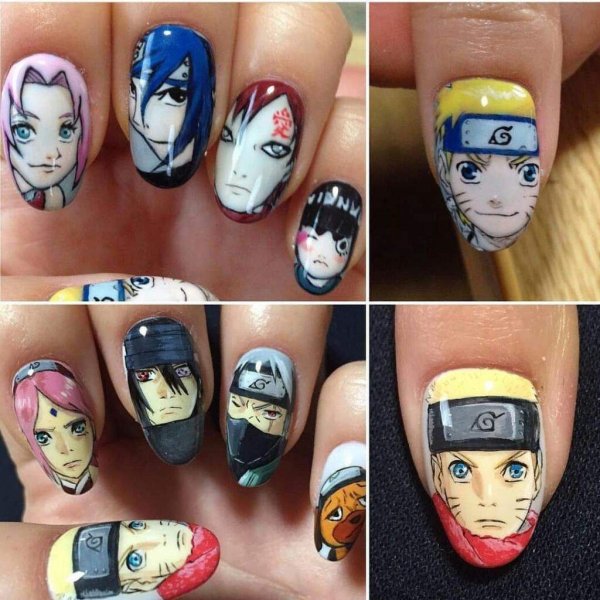 Маникюр в стиле аниме