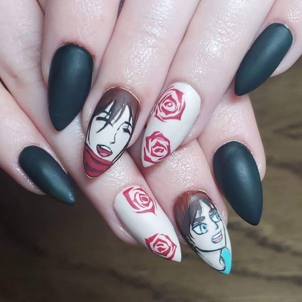Идеи для маникюра в стиле аниме