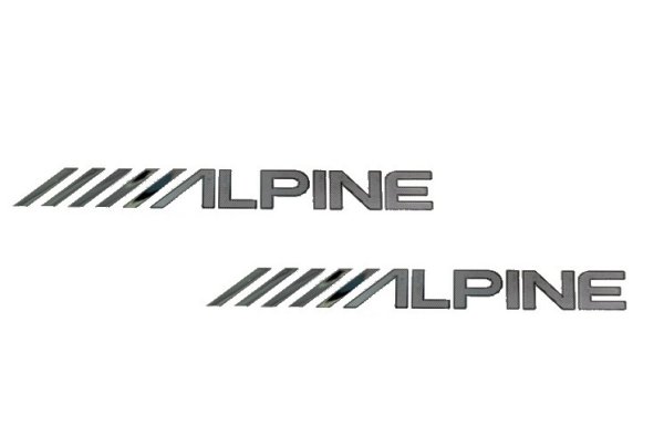 Наклейка на авто "Alpine"