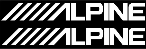 Наклейки Алпайн автозвук