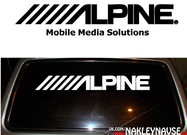 Алпайн наклейка