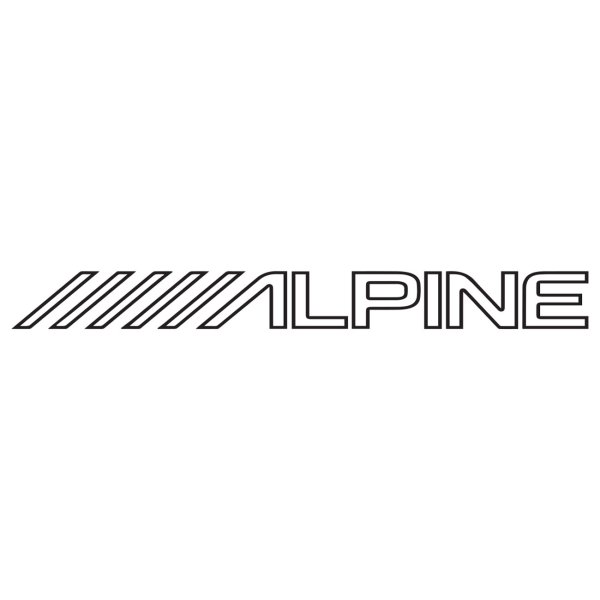 Alpine надпись