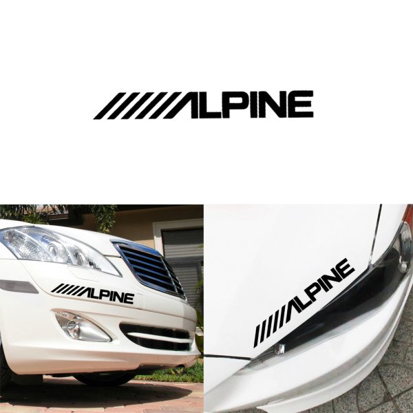 Alpine надпись