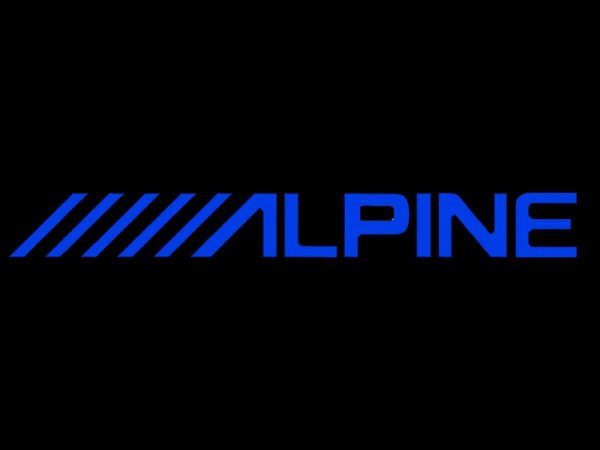 Наклейка на авто "Alpine"