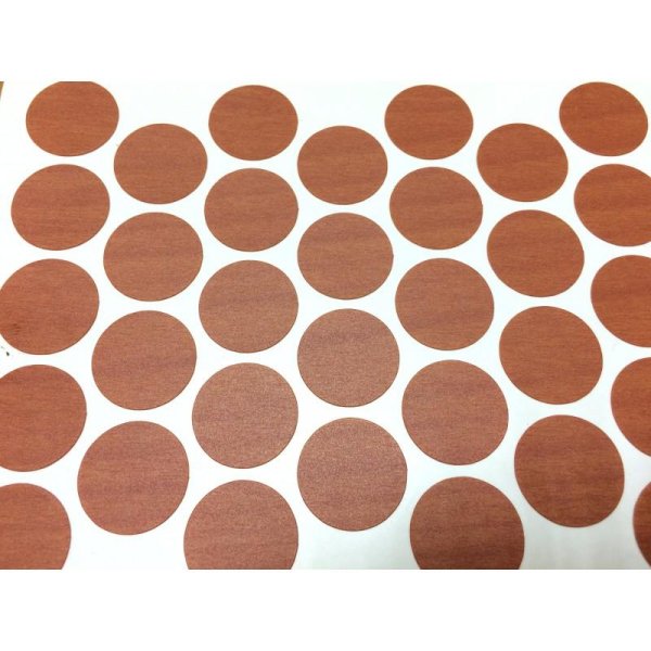 Заглушка самоклеющаяся d 13мм (венге66, 1 листх63шт)
