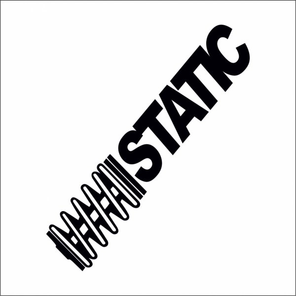 На статике наклейка