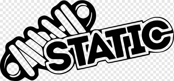 Наклейка на авто "static"