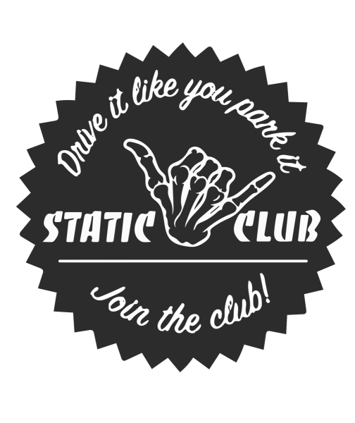 Наклейка на авто "static"