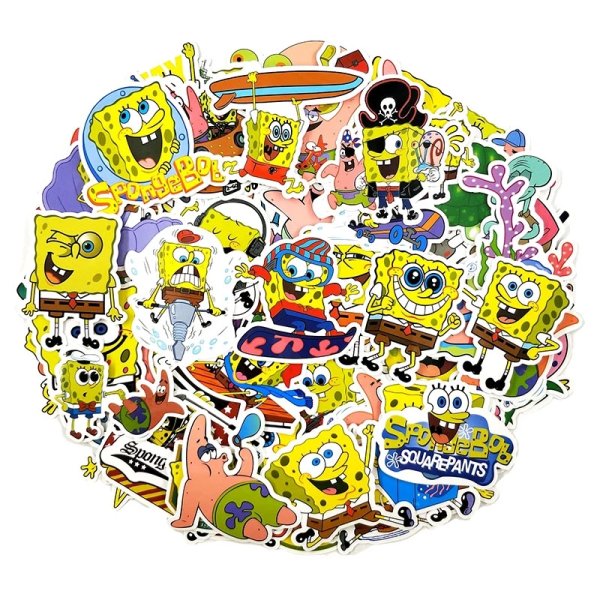 Стикеры наклейки губка Боб