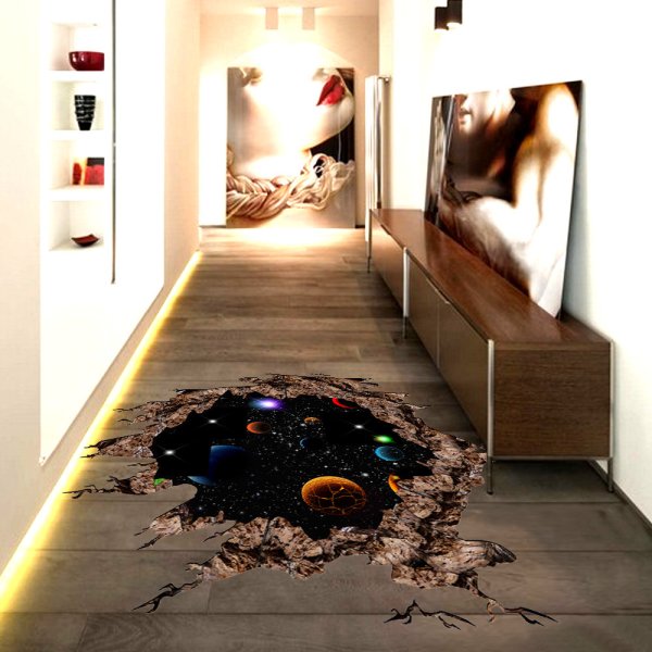 3d наклейки на пол, стену