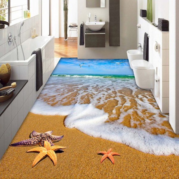 3d наклейки на пол