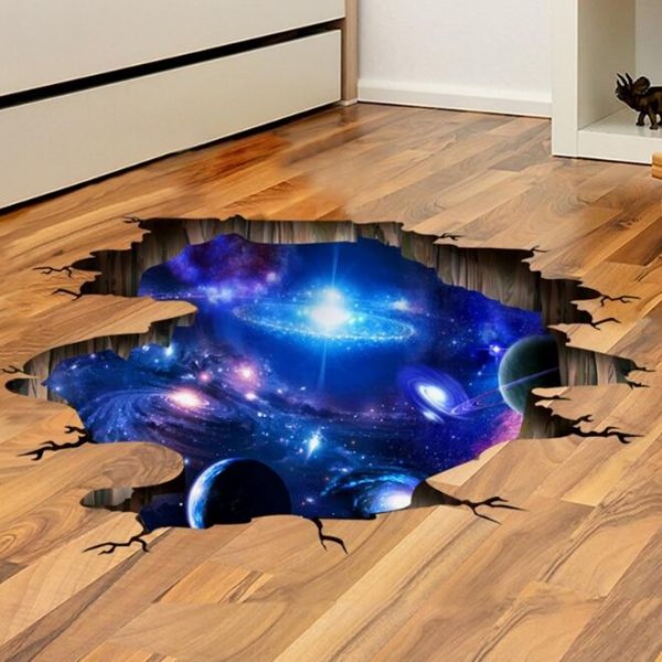 Наливной пол 3д космос