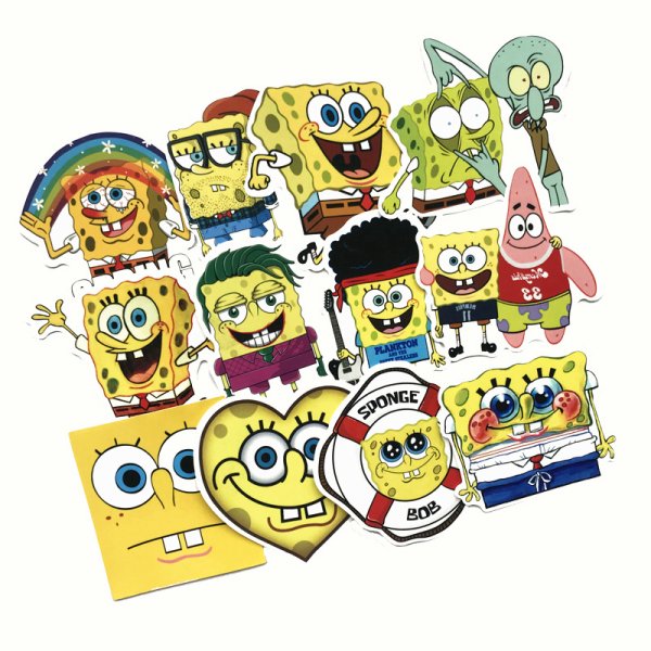 Стикеры для ватсап Спанч Боб