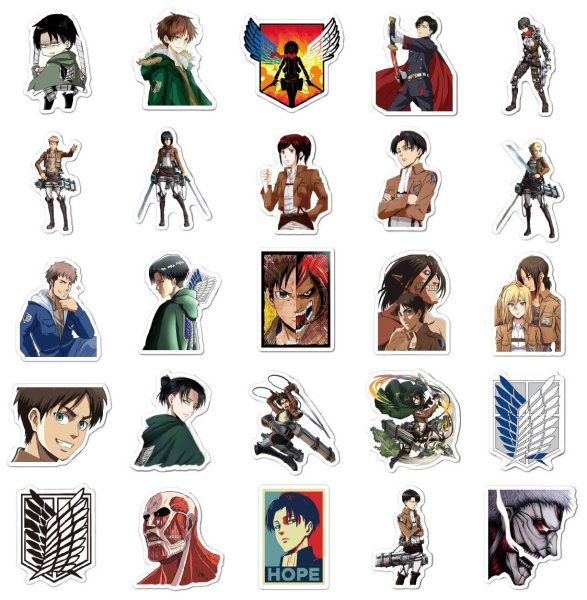 Стикеры Attack on Titan