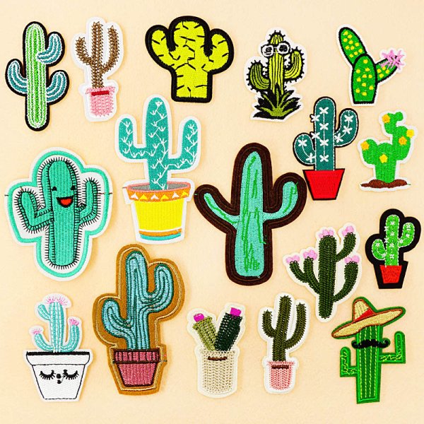 Нашивка на одежду кактусы