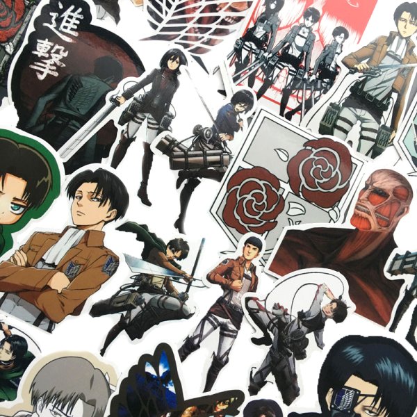 Наклейки по атаке титанов