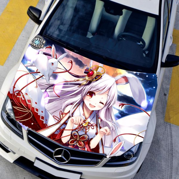 Анимешные наклейки на машину