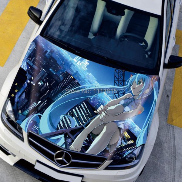 Виниловые наклейки на капот автомобиля