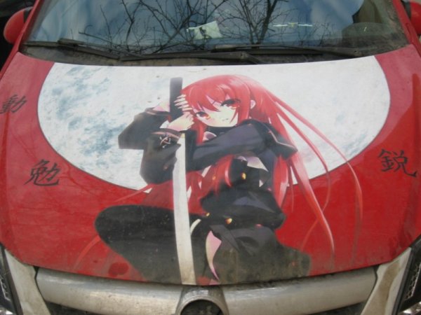 Машины с аниме аэрографией